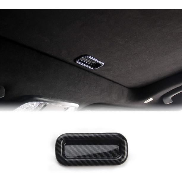 Crosselec Carbon Fiber Roof Sun Roof Handle Cover Trim Decor For Dodge Charger 2011-2021