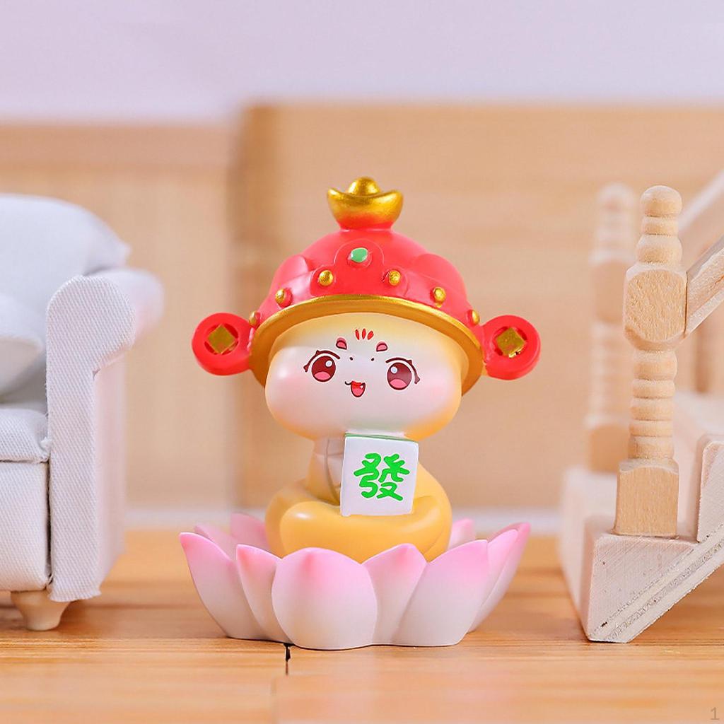 Estatueta de cobra do ano chinês, decoração lunar colecionável, linda peça central, primavera