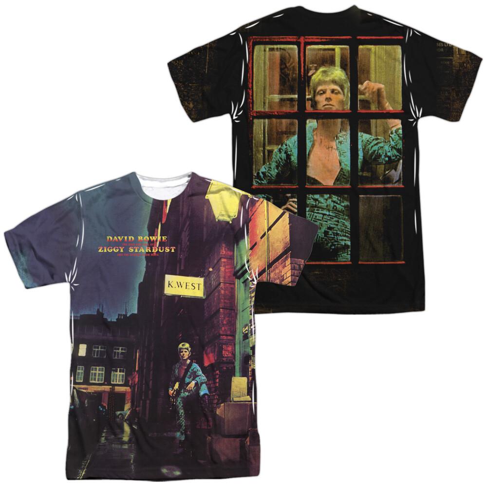 David Bowie Ziggy Star Dust Dye Sublimation T-Shirt S