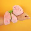 Simulation Plush Doll Slap Bracelet Turtle Backpack Capybara Plush Wrist Band  Christmas Toy
