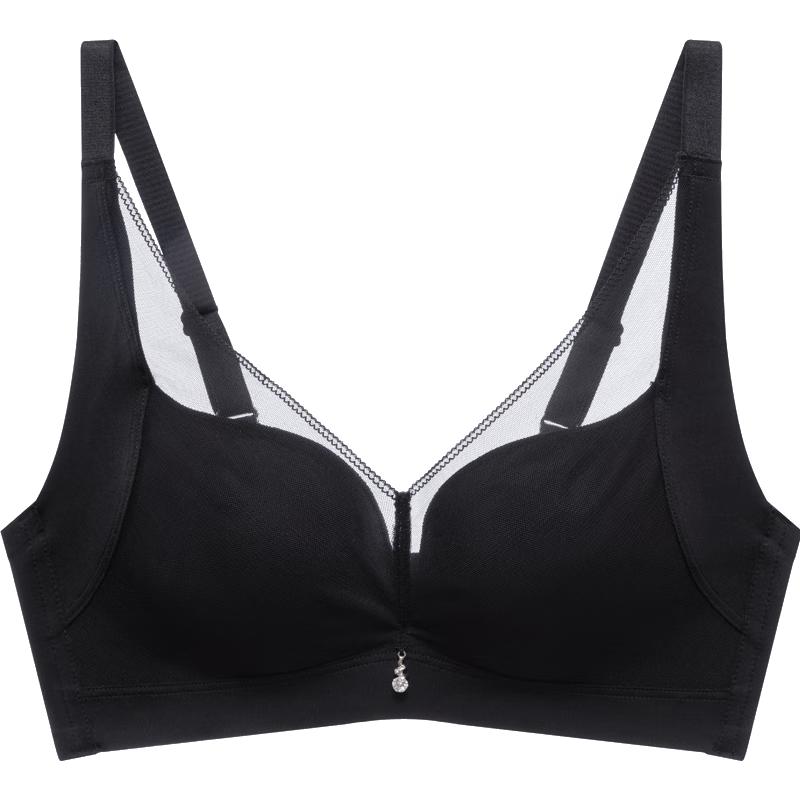 Oudifen Seamless Antibacterial Wireless Push-up Bra XB3536