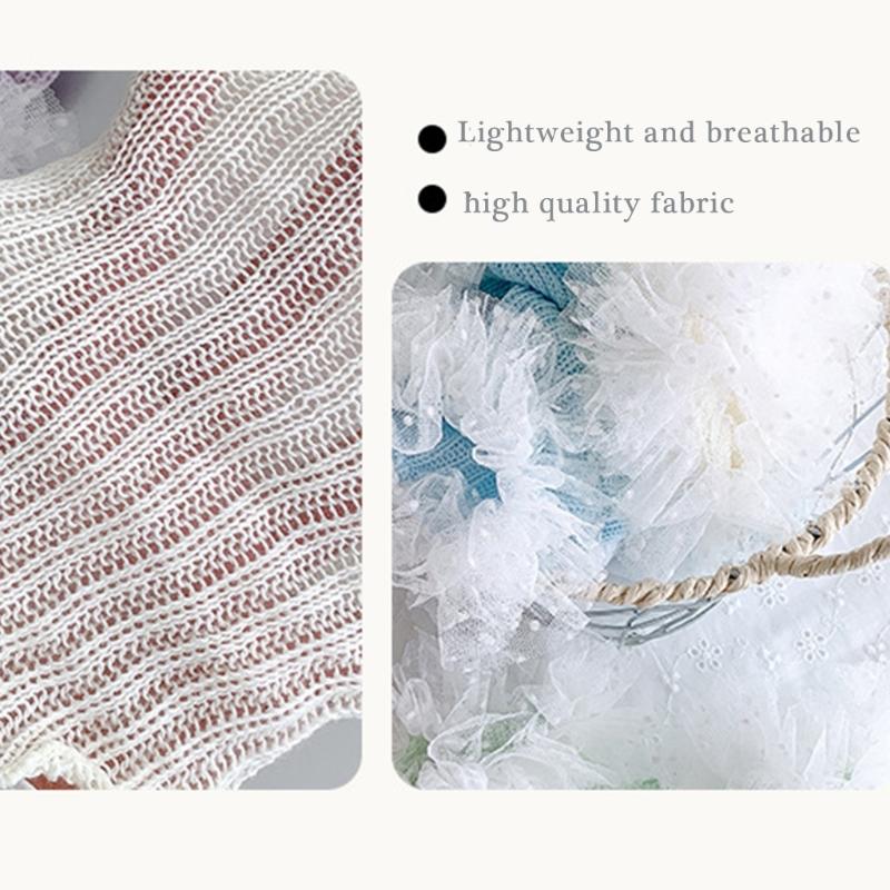 Breathable Cotton Lace Socks for Kids Age 3-13 Years Soft & Comfortable Elastic Leg Warmer with Dot Tulle