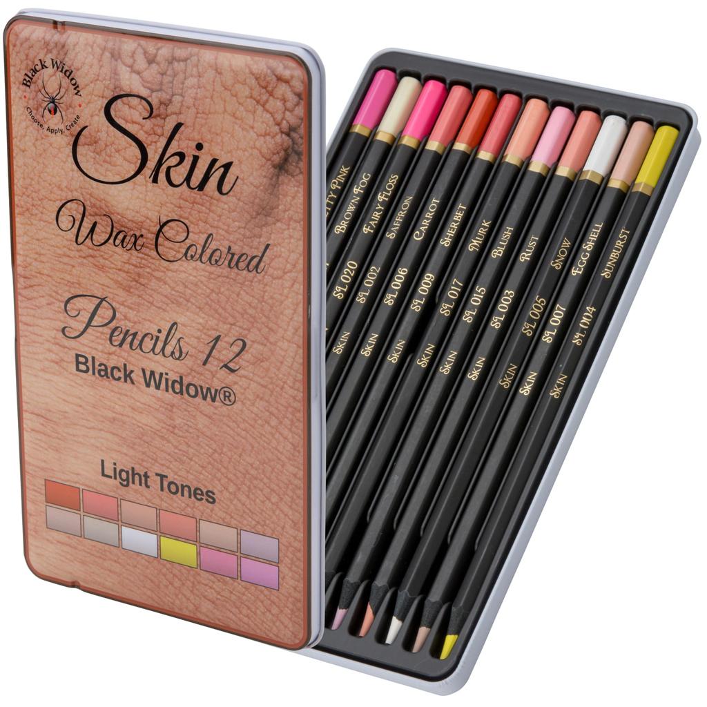 Light Tone Skin Colored Pencils for Adult Skin Tone Artist Colored Complete Color Light Fast Rating Portraits, Pencils, Range,