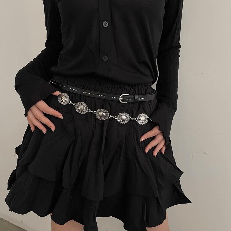Waist Chain Women'S Matching Skirt High-End Ethnic Style Belt Metal Waist Chain Accessories Tide