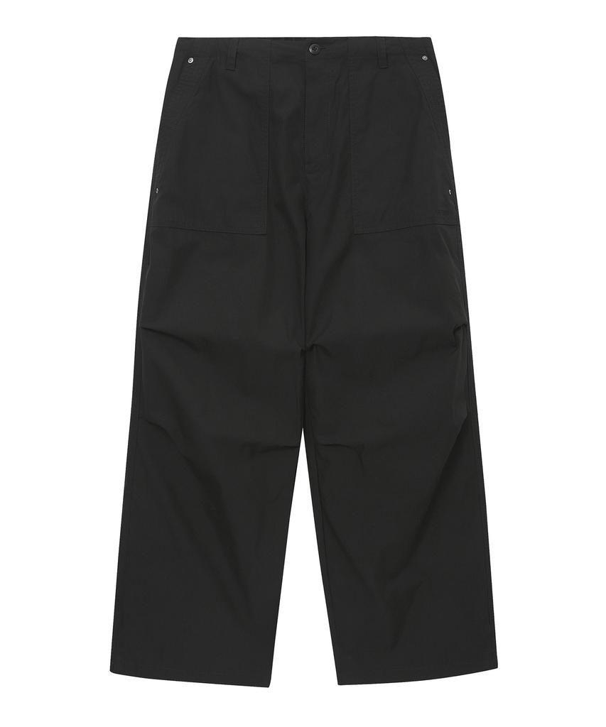 Syupeodeulai Woven Parachute Pants Black Sdulwcq40Blk