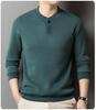 Men's New Arrival Fleece-Lined Hoodie - Simple, Stylish, and Warm with a Single-Button Closure and Long Sleeves.