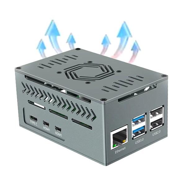 

Корпус з алюмінієвого сплаву для Raspberry Pi 5 з чистій міді, Колір: Як показано, Матеріал: Алюмінієвий сплав. Other