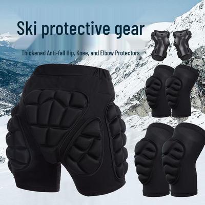 Ski and Skate Protective Hip, Butt, and Knee Pads for Men and Women - Winter Sports Anti-Fall Gear