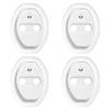 4Pcs Car Door Stopper Cover Door Lock Protective Covers For Renault Dacia Megane 1 2 3 4 CC Laguna 2 3 Coupe Clio 4 Laguna Logan