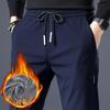 Men's Casual Pants, Autumn and Winter Fleece Pants, Straight-leg Loose Long Pants, Sports Pants for Men