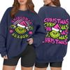 Women's Casual Fashion Long Sleeve Christmas Printed Round Neck Sweatshirt Top