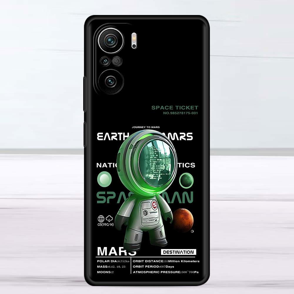 

Luxury Astronaut Case For Xiaomi Redmi Note 11 10 9 Pro K40 10S 9S 9A 9C Phone Cover 9T 8 8T 7 11T Silicone Shell Redmi K40 Pro