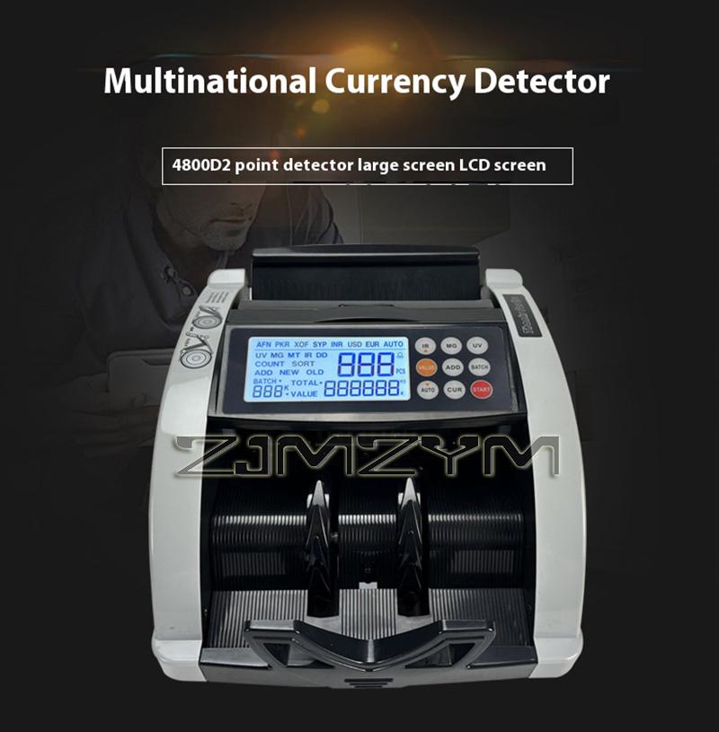 Mașină de numărat bani multi-valută Detector de bancnote false Detecție automată a banilor Viteză rapidă de numărare