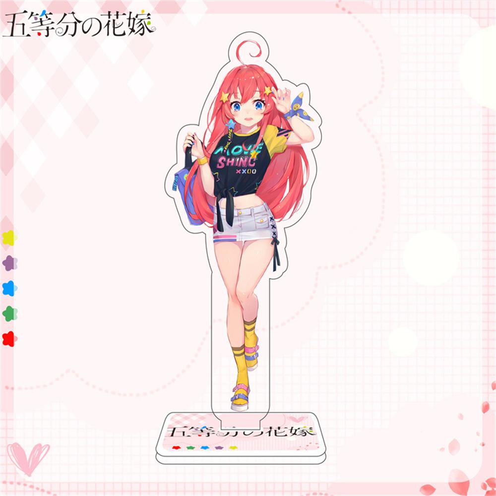 10PCS Charm Anime The Quintessential Quintuplets Nakano Acrylic Stand Model Cosplay Characters Ornament  Accessories Goods Gifts