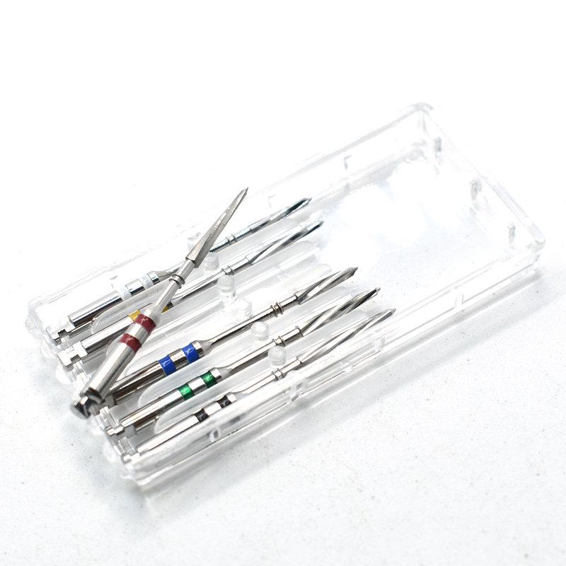 Dental Stainless Steel Reamers Drills For Screw Post Clinic Lab Material 6Pcs In Pack