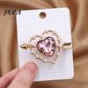 Lapel Pin Vintage Style Brooch, Cupid Heart Arrow Shape Pin, Electroplating Brooch Accessory Strong Buckle Design Badge for Coats Shirts Bags