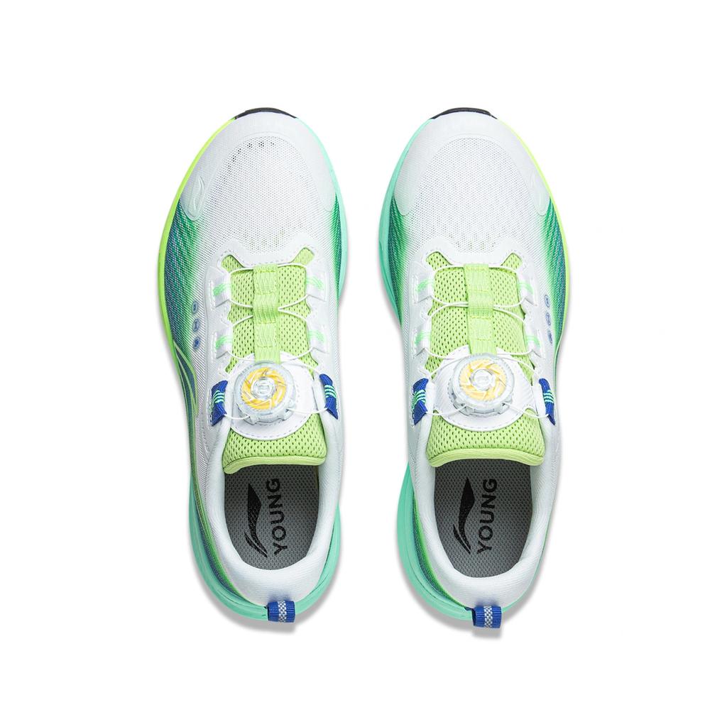Li Ning Kids Running Shoes Fly Cloud Buckle Personalized Comfortable Versatile Fashion Shock Absorption Rebound Breathable Support Low Top YKFU136-17