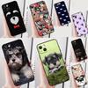 Schnauzer Puppy Dog Phone Case For iPhone 16 Pro 15 Pro 11 13 14 Pro Max 12 Mini XR 16 15 Plus 16e Cover Shell