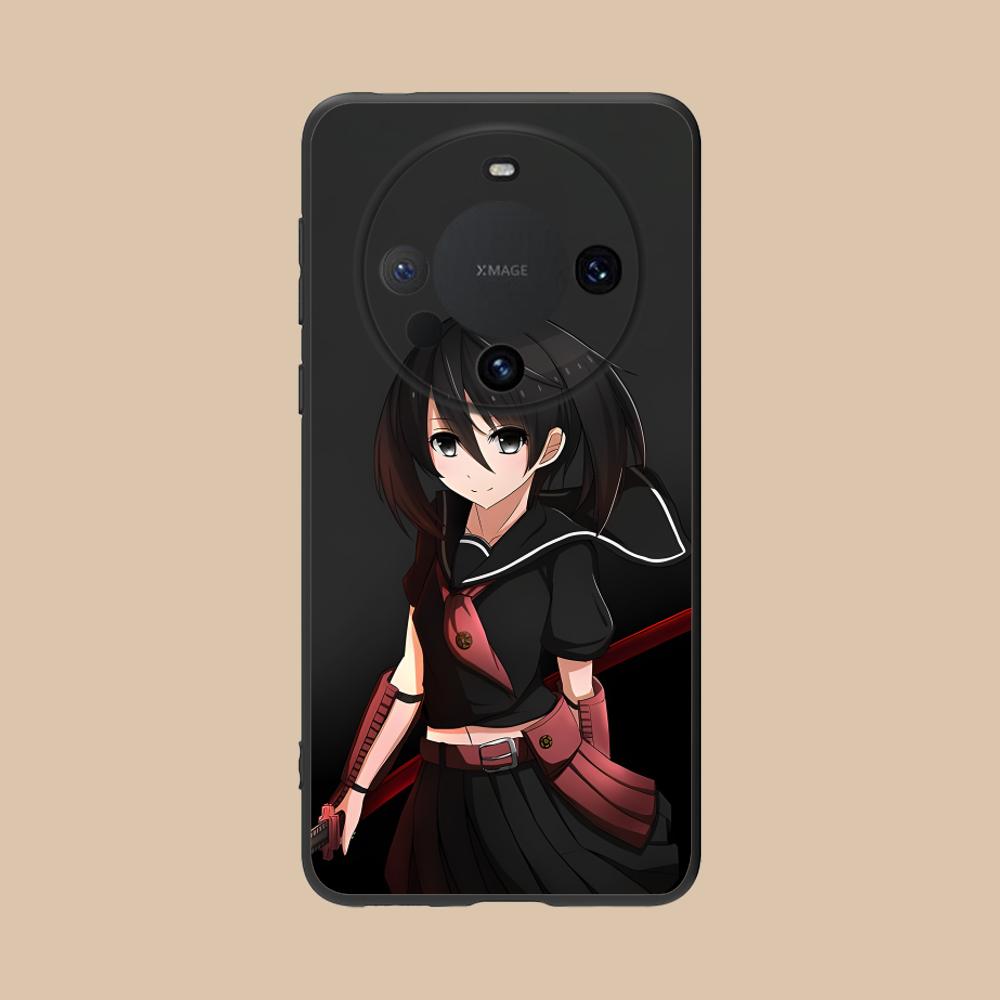 Akame Kurome Matte TPU Mobile Phone Case for Huawei Mate 60 50 40 30 20 10 Pro Plus Lite E 5G Colorful Printing Cover