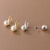 Freshwater Pearl Earrings, Stud Earrings, Sweet White Pearl Ear Hooks, Versatile Temperament, and High-end Earrings.