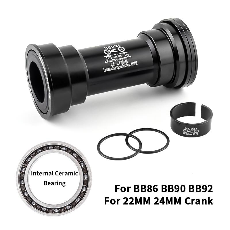 MUQZI Keramik Innenlager BB68 BB73 Gewinde BB86 BB90 BB92 Press Fit Fahrrad Innenlager für 22 24mm Kurbelgarnitur