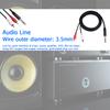 Doppel-Cinch auf 6,35mm Klinke Audio-Kabel Stereo-Stecker auf 2 Cinch-Stecker Y-Splitterkabel 1,5m/4,9ft