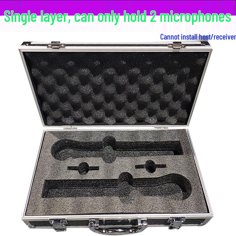 KTV Shockproof Aluminum Handheld Microphone Storage Case