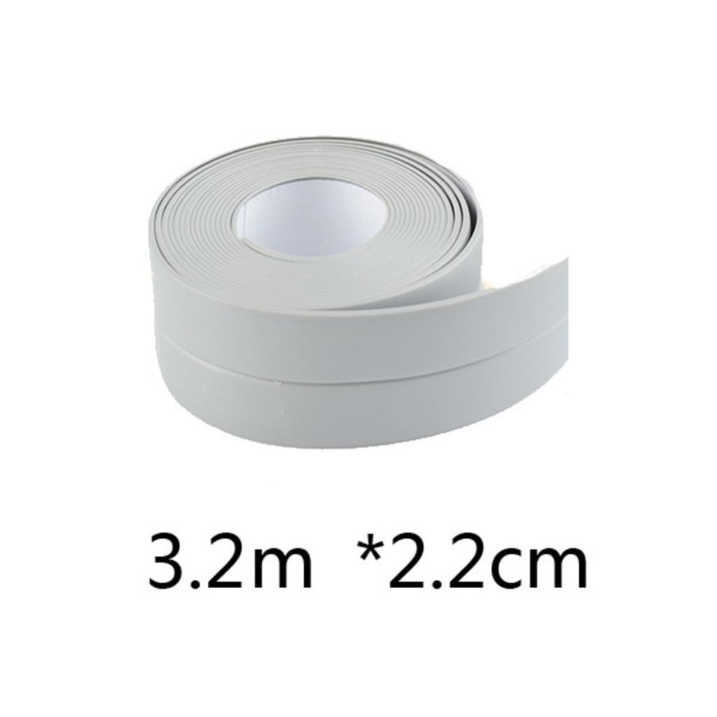 Tape Caulk Strip, PVC Self Adhesive Caulking Sealing Tape for Kitchen Sink Toilet Bathroom Shower and Bathtub
