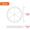 EMARK/DOT/CCC 2pcs Round Reflector Self Adhesive Stick on Trailer Driveway Mailbox(Amber)