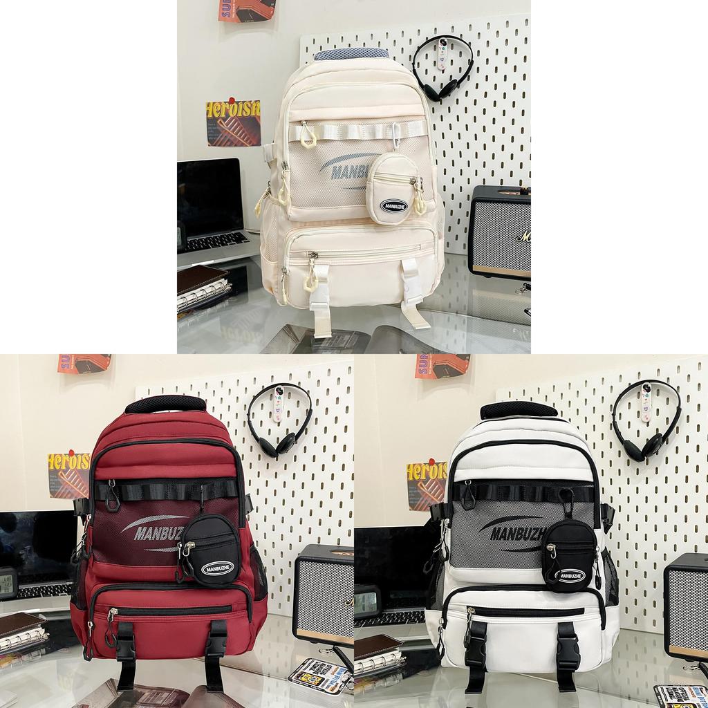 Casual Travel Backpack With Nylon And Capacity For Mens Outdoor Use