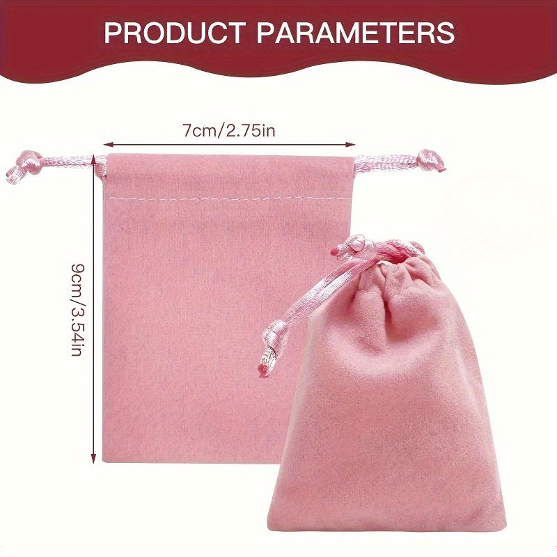20pcs Thickened Jewelry Gift Bags with Drawstrings - Soft Storage Pouches for Wedding Favors,General Use Jewelry Organizers
