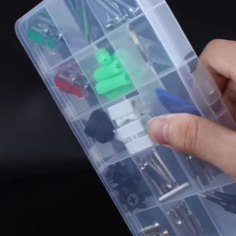 Electronic Component Screw Accessory Packaging Box Transparent PP Plastic Boxes Household Jewelry Miscellaneous Storage Casket