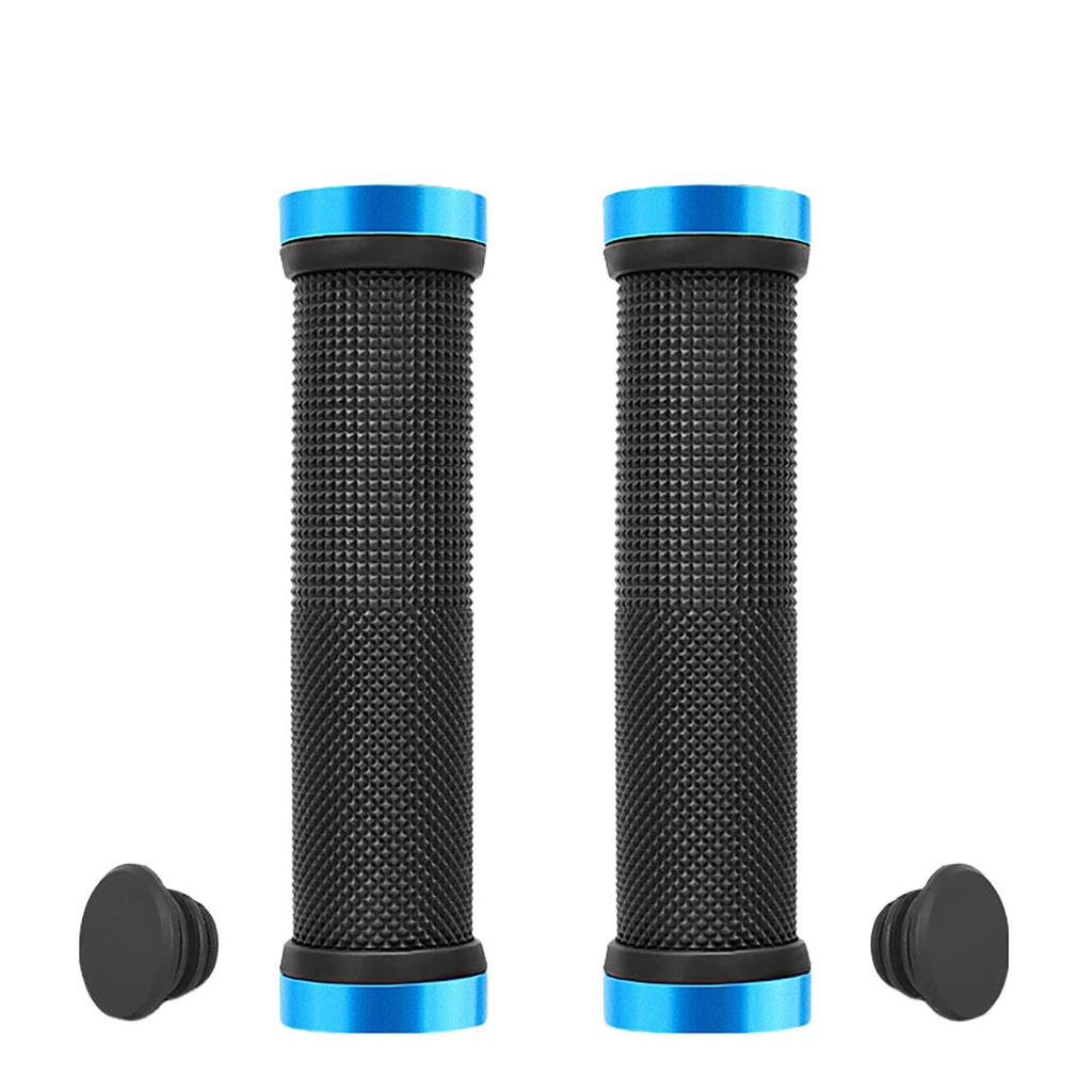 1 Pair Bicycle Grips MTB Mountain Bicycle Handlebar Grips Bilateral Locking Non-slip Grip Sleeve for Better Cycling Experience