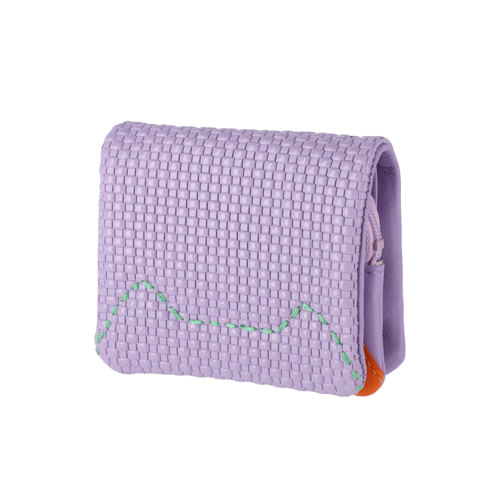 Мини-портмоне Tsumori Chisato с тиснением-сеткой, складное вдвое