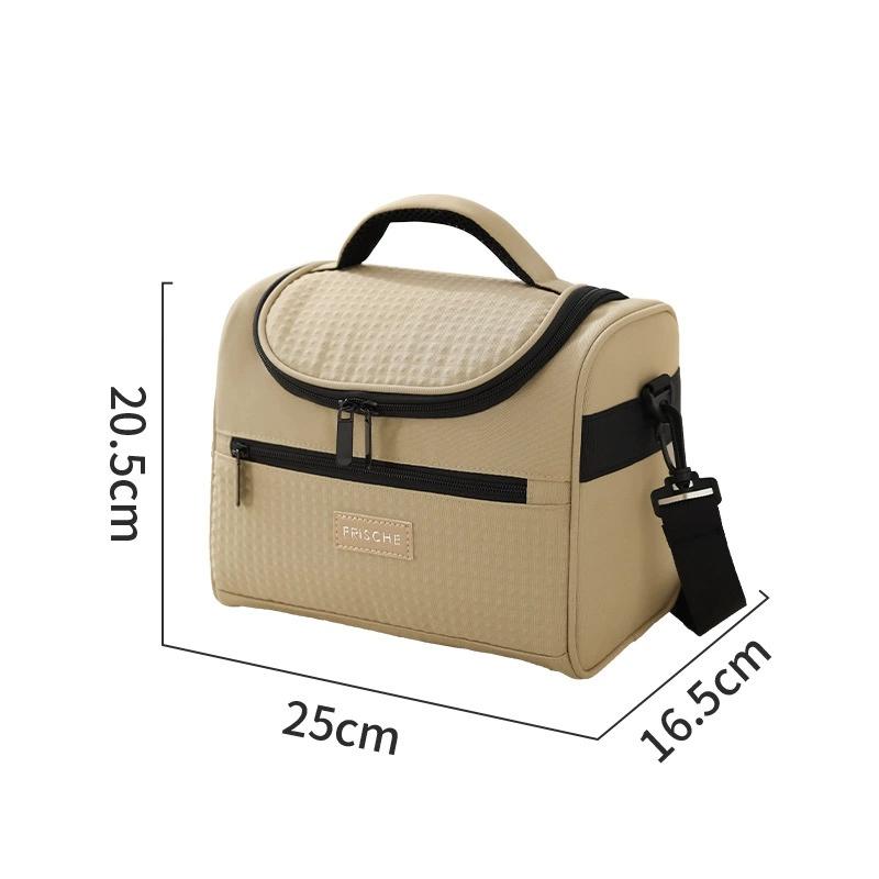 

New One Shoulder Insulated Bag with Large Capacity and Thickened Lunch Box Bag for Office Workers,Portable Lunch Box Bag хаки