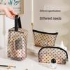 Love Heart Mesh Makeup Bag - Large Portable Cosmetic Travel Organizer