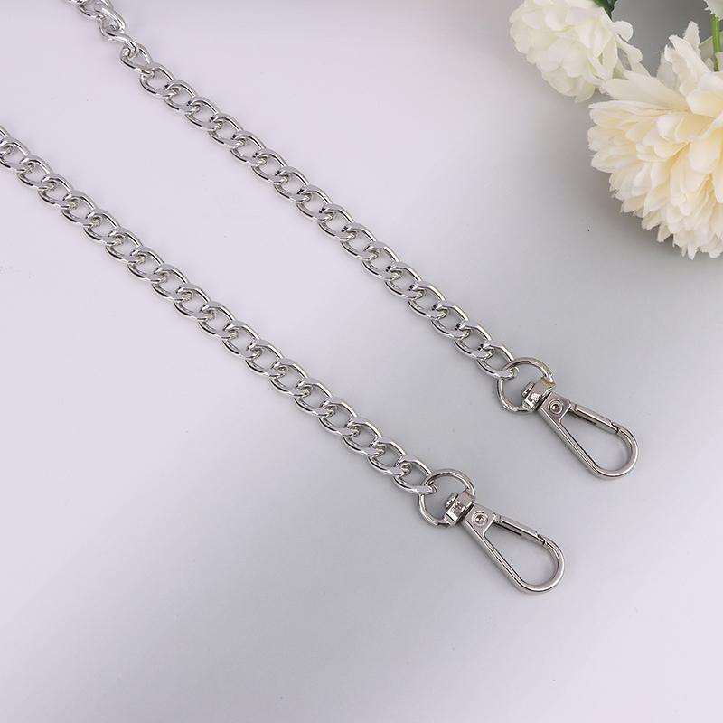 

1 шт. 120 см металлическая цепь золотисто-серебристо-черная алюминиевая цепь для изготовления ювелирных изделий, цепочка для сумки, ремешок, ручка, сменные цепи золотой