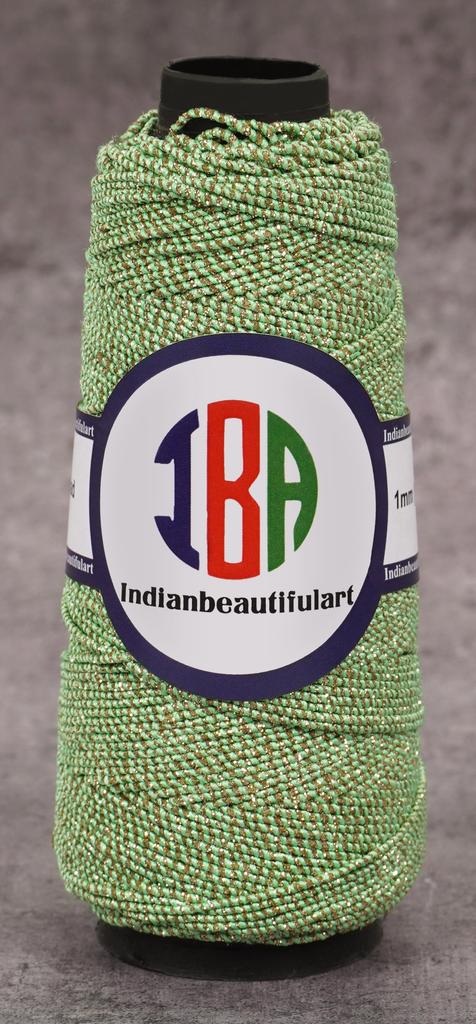 IBA Indianbeautifulart Glitter Cotton Cord 1mm Crafts Thread DIY Beading Crafts Thread String For Bracelet Necklace Jewelry Making