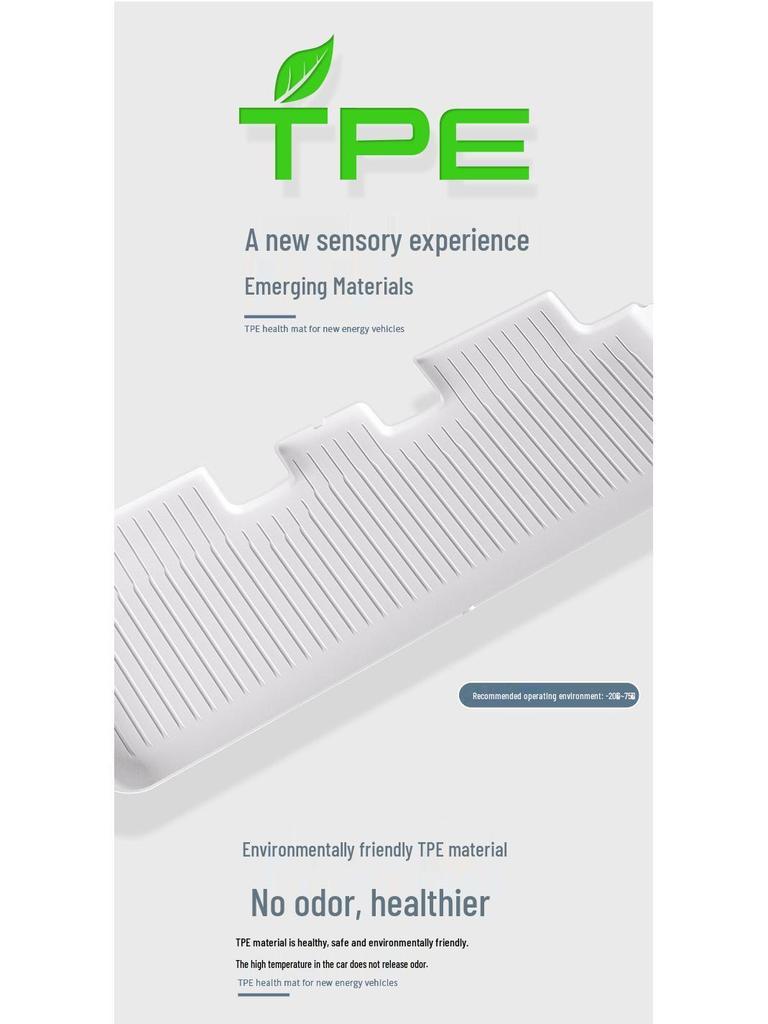 Custom TPE Car Mats for 2023 Tesla Model 3/Y - White Gray