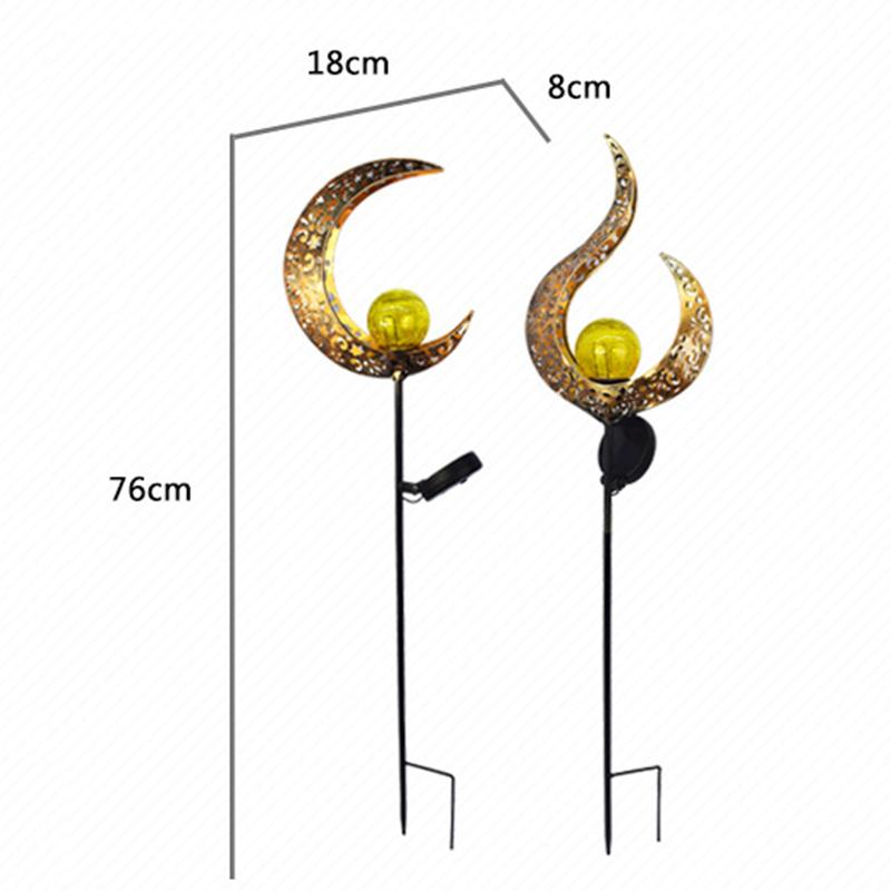 1Pc Led Solar Lichter Im Freien Wasserdichte Mond Fee Rasen Garten Solar Lampen für Pathway Laterne Landschaft Yard Decor Garten Decor