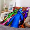 Colorful Characters Celebration Flannel Blanket Super Soft Warm Cozy Blanket For Sofa Bed Office Travel Allseason Home Decor Gift