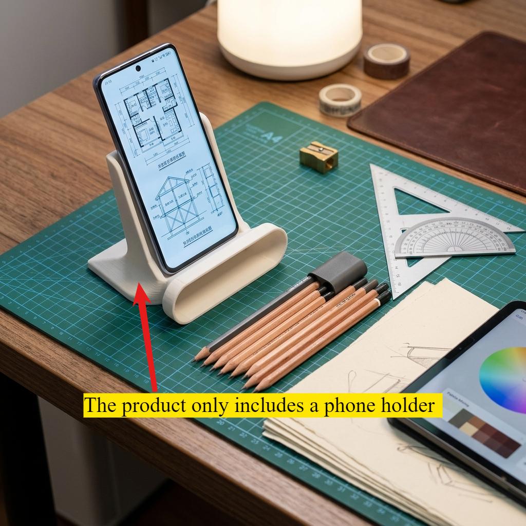 3D Printed Desktop Sound Amplifying Phone Stand Universal Anti Slip Cellphone Holder 3D Printed Sound Boost Mobile Bracket