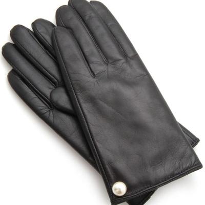 XPIER Pearl Black Leather Glove