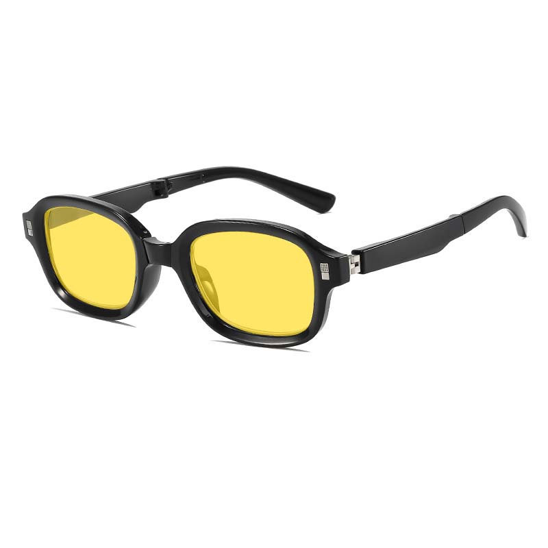 Night Vision Glasses for Driving with Box Anti-Glare Goggle Shades Men Women Foldable Aquare Anit Blue Light Computer Glasses