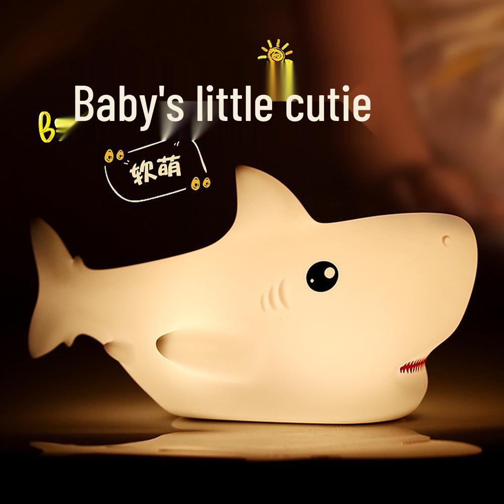 Creative Shark Silicone Night Light - Perfect Bedroom Gift for Kids
