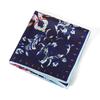 POBING Silk Scarf Women Square Scarves Wraps Cashew Floral Print Neckerchief Female Foulards Silk Hijabs Lady Bufandas 100x100CM