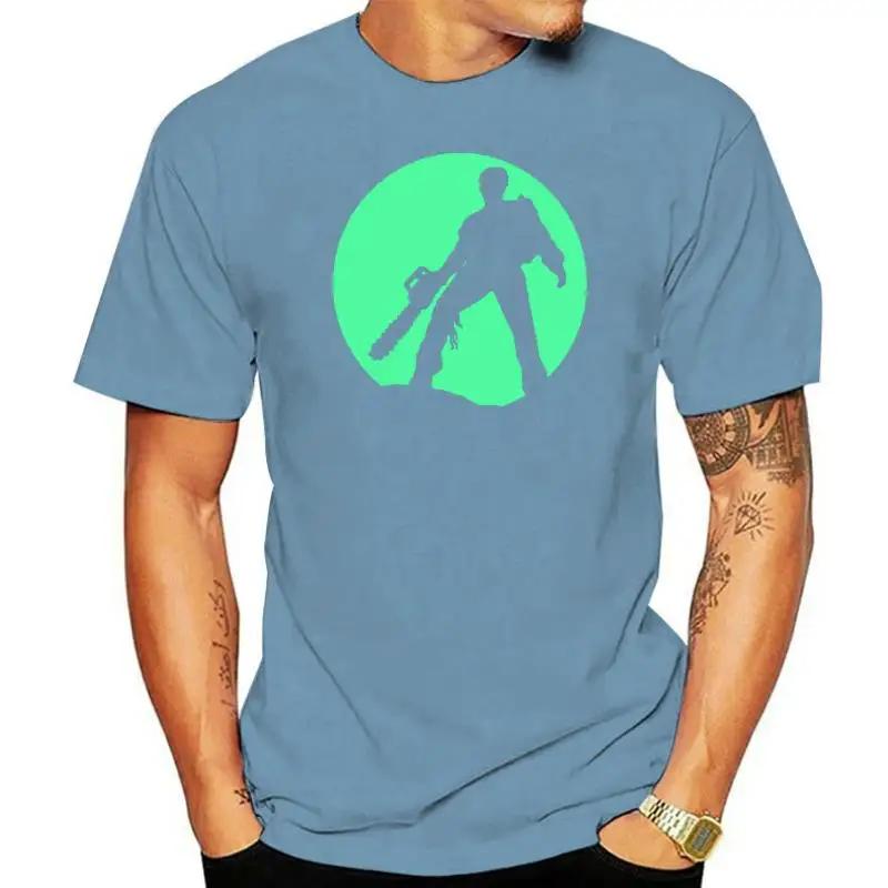 Evil Dead Chainsaw Tribute Glow In the Dark T-shirt Men T Shirt