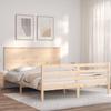 VidaXL Cadre de lit avec tête de lit 160x200 cm bois massif 3195231