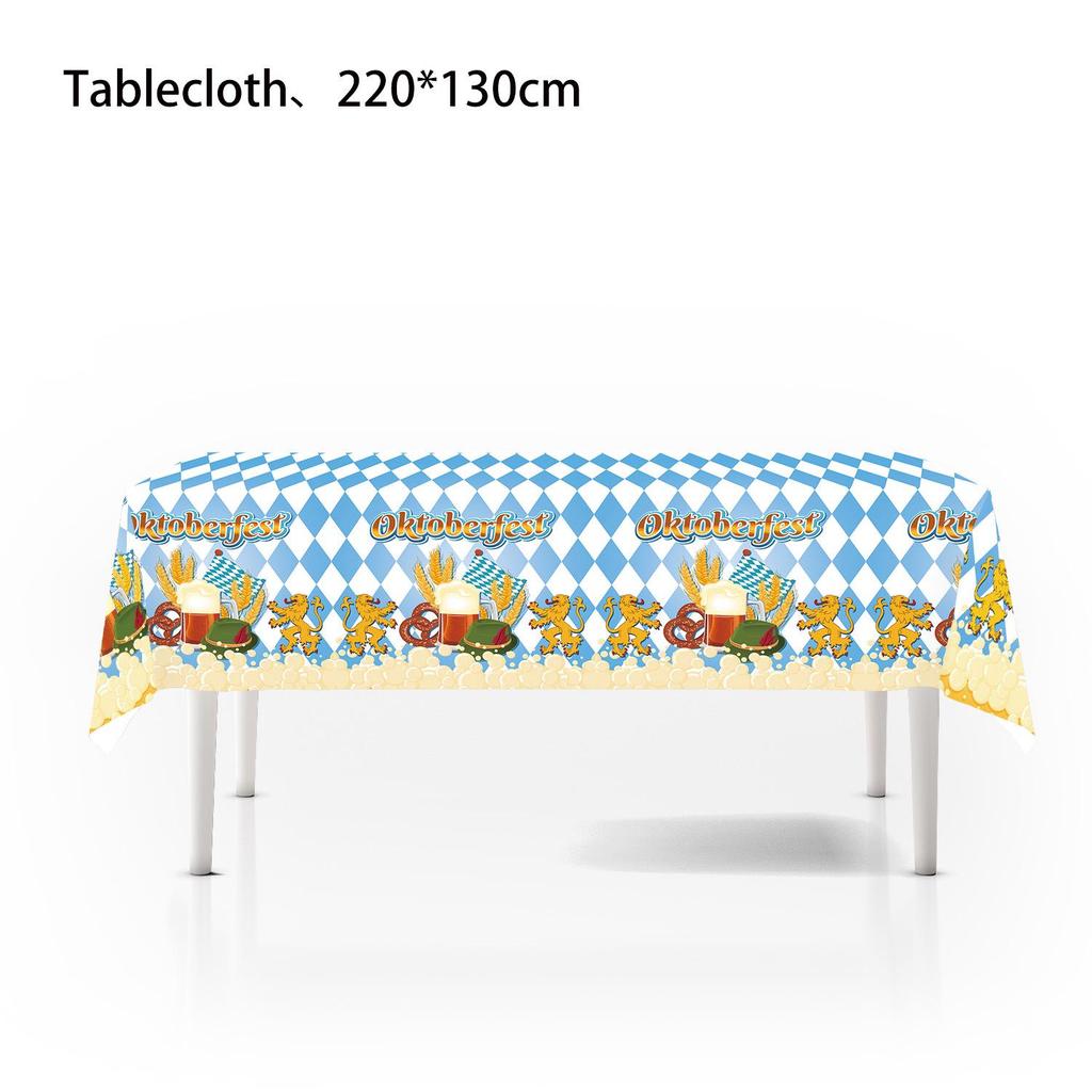 Oktoberfest Party Supplies: Beer Festival Banners, Balloons, Cake Toppers, and Flags.