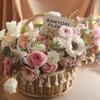 Hand-Woven Rattan Princess Flower Basket
